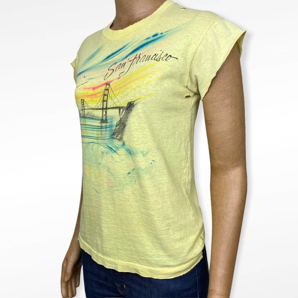Vintage Airbrushed San Francisco Tee Single Stitched Size Small - Picture 3 of 11